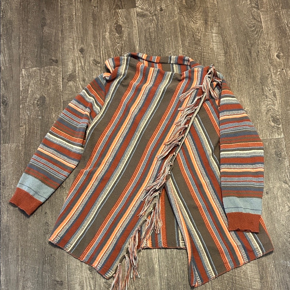 Colorful Striped Women's Cardigan
